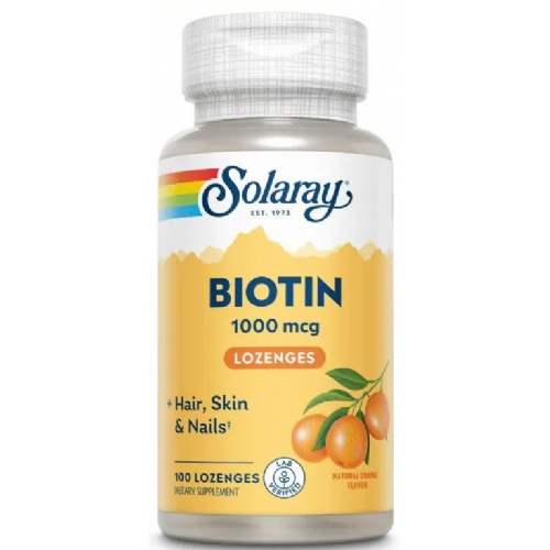 Solaray biotina 1000mcg x 100 caramelos