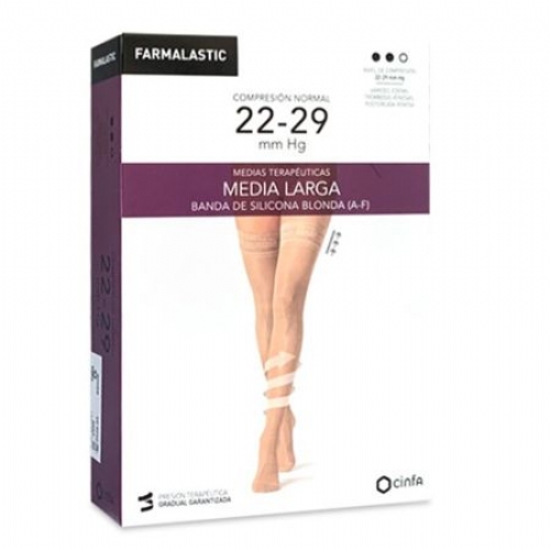Media larga (a-f) comp normal - farmalastic blonda (beige t- gde)