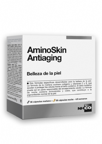 Aminoskin antiaging (56 capsulas mañana + 56 capsulas noche)