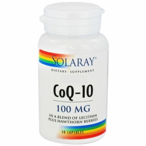 Solaray coenzima q10 coq-10 100mg x 30 perlas