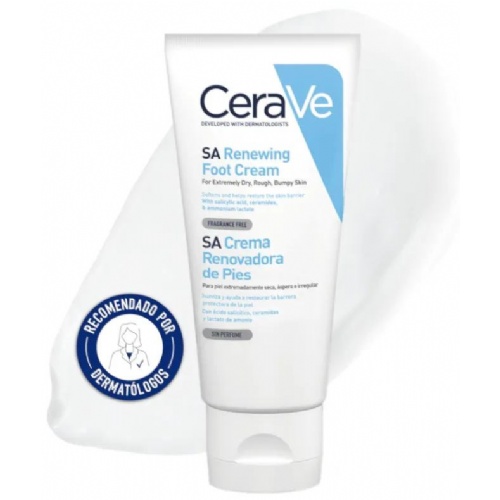 Cerave crema renovadora de pies (1 envase 88 ml)