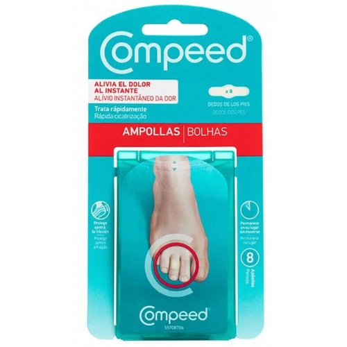 Compeed ampollas - hidrocoloide (dedos pies 8 u)