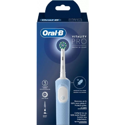 Cepillo dental electrico recargable oral-b vitality pro vapor blue box 1 unidad - oral-b vitality pr