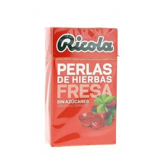 Ricola perlas sin azucar (fresa 25 g)