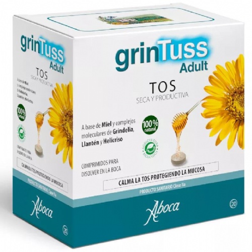 Grintuss adult con poliresin (20 comprimidos)