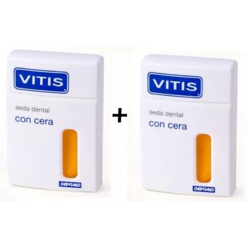 VITIS SEDA DENTAL CON CERA (50 M 2 U DUPLO)