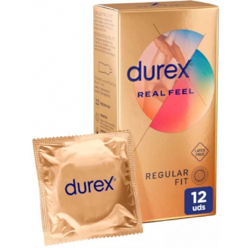 DUREX REAL FEEL PRESERVATIVO SIN LATEX (12 U)