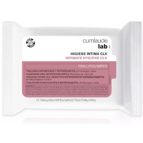 Cumlaude lab: higiene intima clx toallitas (15 unidades)