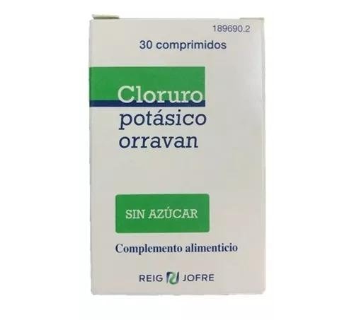 Cloruro potasico orravan (30 comprimidos)
