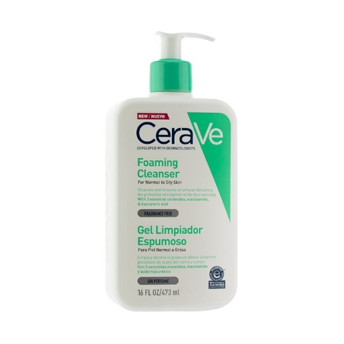 Cerave gel limpiador espumoso (1 envase 473 ml)