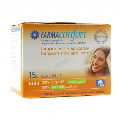 Tampones digital algodon - farmaconfort (super plus 15 u)