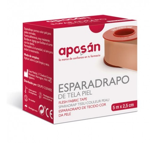 Esparadrapo - aposan (tela piel 5 x 2.5 cm)
