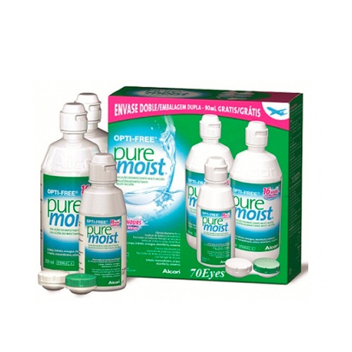 Opti-free pure moist 2 x 300ml 1 x 90 ml