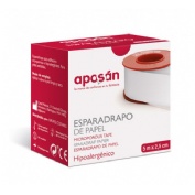 Esparadrapo hipoalergico aposan papel 1 unidad 5 m x 2,5 cm - aposan papel