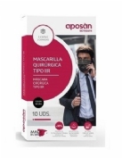 Mascarilla quirurgica aposan negras 10 unid