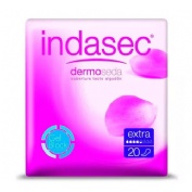 Compresa perdidas leves indasec dermoseda extra bolsa 20 compresas - indasec dermoseda