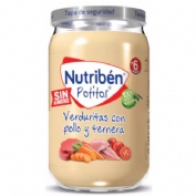 Nutriben pollo ternera verdura (potito grandote 250 g)