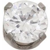 Inverness pendiente acero inoxidable (181c solitario natural 5 mm)