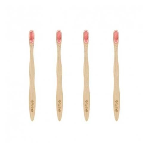 Cepillo dental de bambu - farline (rosa)